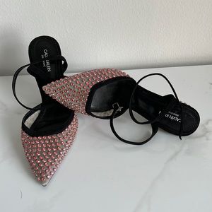 CALVIN KLEIN  205W39NYC  PINK CRYSTAL SHOES